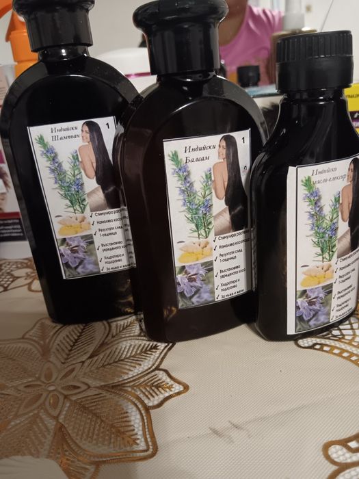 Индийски комплект за скоростен растеж и против косопад със розмарин!!