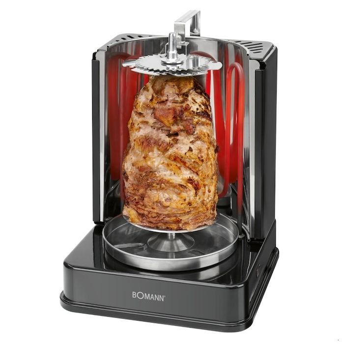 Електрически вертикален грил за шипове,пиле,дюнер и други