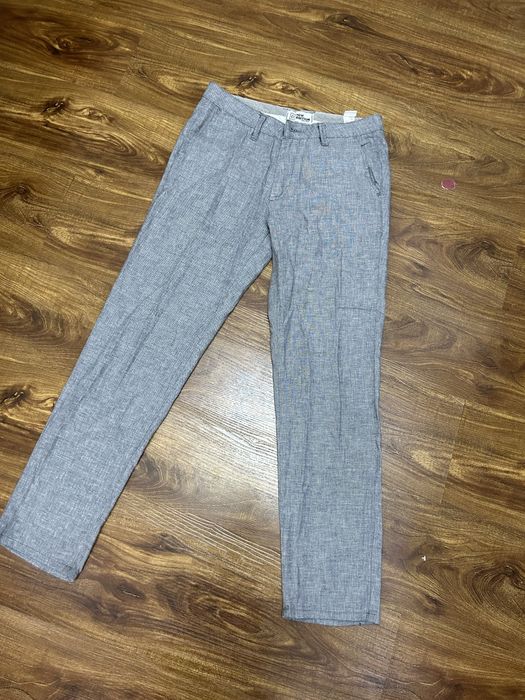 серые итальянские брюки, just