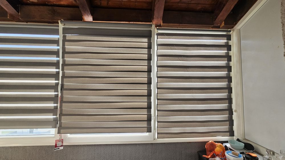 Geam termopan balcon 6m complet PVC (4m + laterale PVC)