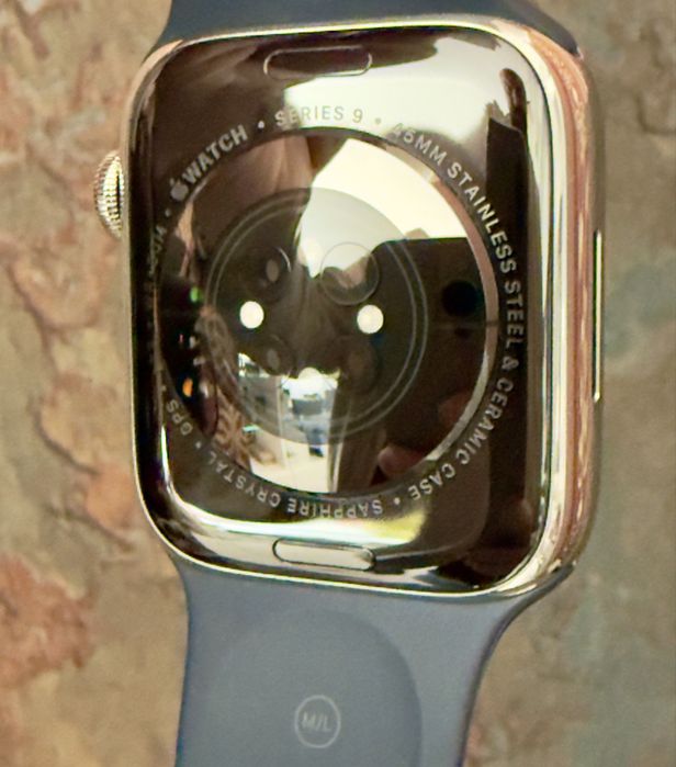 APPLE Watch 9 45mm Stainless Steel / Baterie99% / Garantie