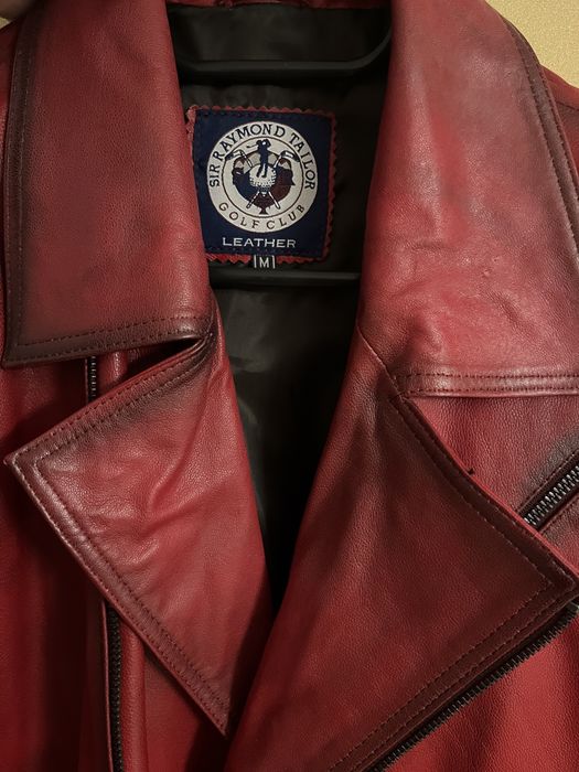 Geaca biker din piele pentru barbati