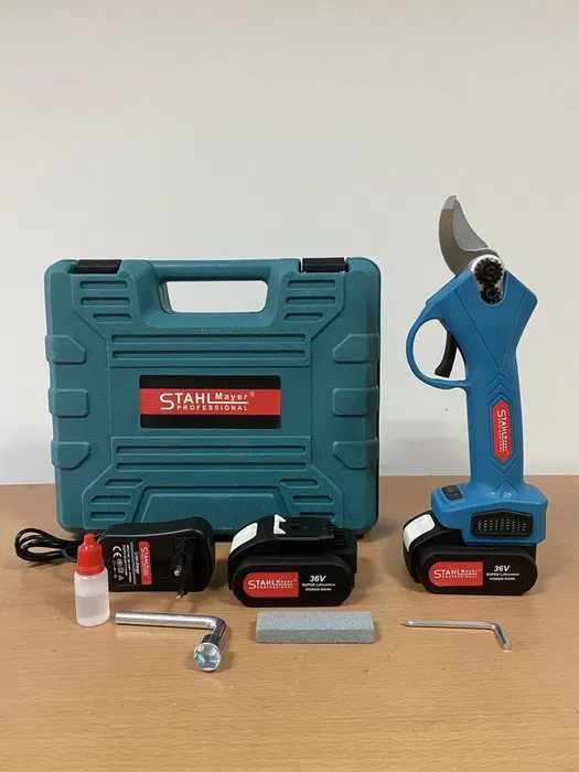 Акумулаторна лозарска/овощарска ножица усилена 24V/ 36V