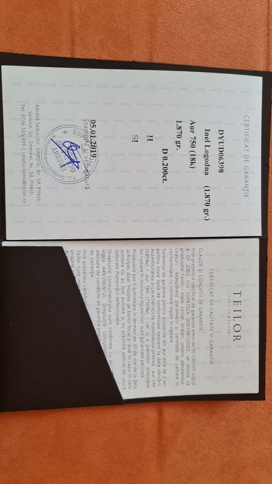 Inel logodna din aur galben 18k cu diamant