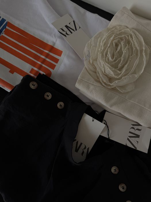 Рокля с лен zara
