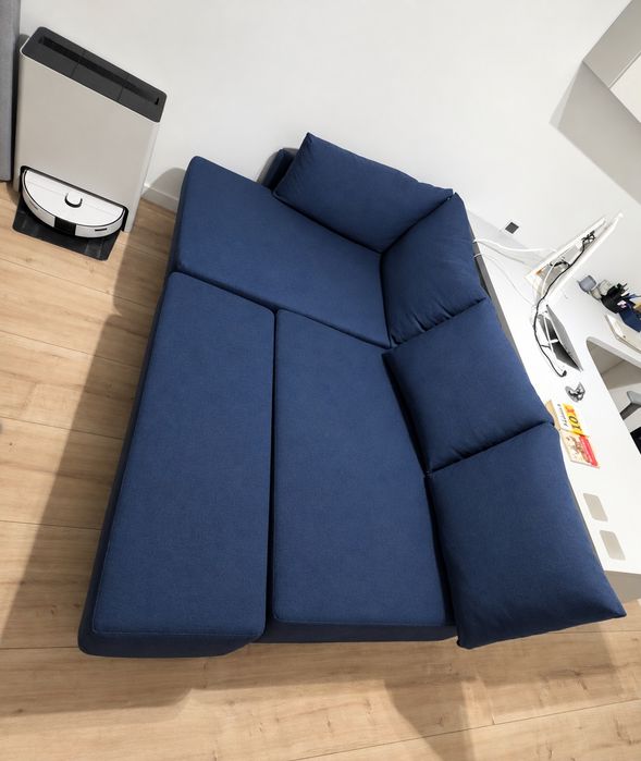 Canapea modulara extensibila cu spatii de depozitare