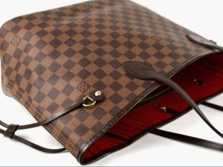 Geanta piele naturala LV Neverfull,portofel simplu atasat,certificat