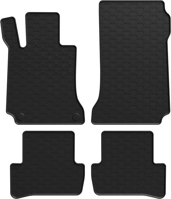 Гумени стелки Mercedes C Класа W204 2007 - 2014 със закопчалки Полски