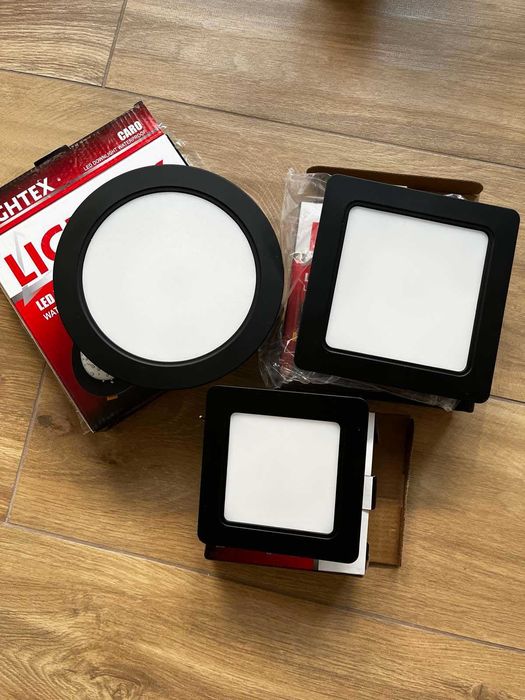Компмект от 19 бр. нови влагозащитени LED лунички LIGHTEX CARO – 9W, 12W и 18W