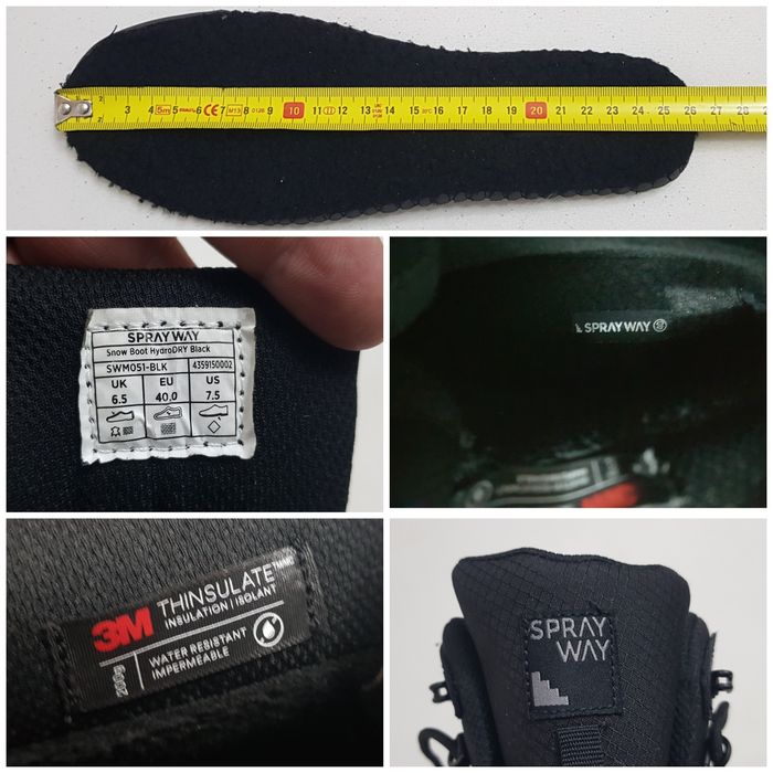 Ghete noi Spray Way HydroDRY impermeabile, de iarnă mărimea 40 unisex