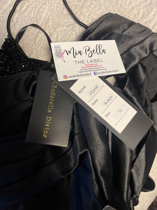 Rochie de seara, CINDERELLA DIVINE model CC2197, neagră