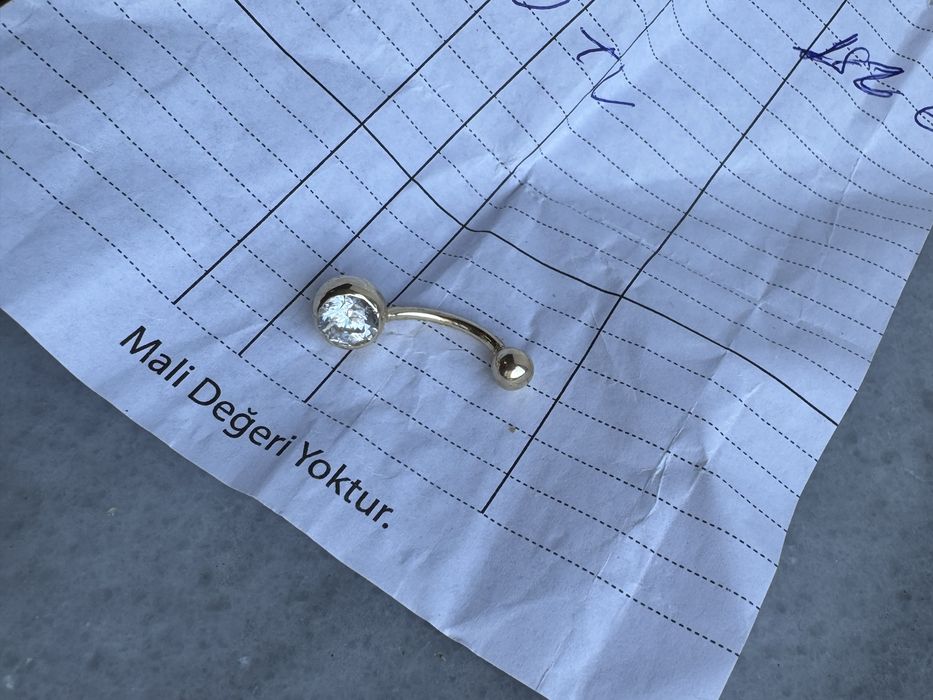 Piercing  buric aur 14 k
