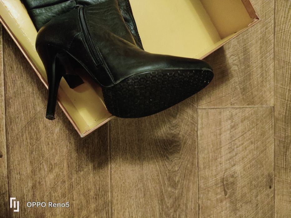 Сапоги батфорты  кожаные