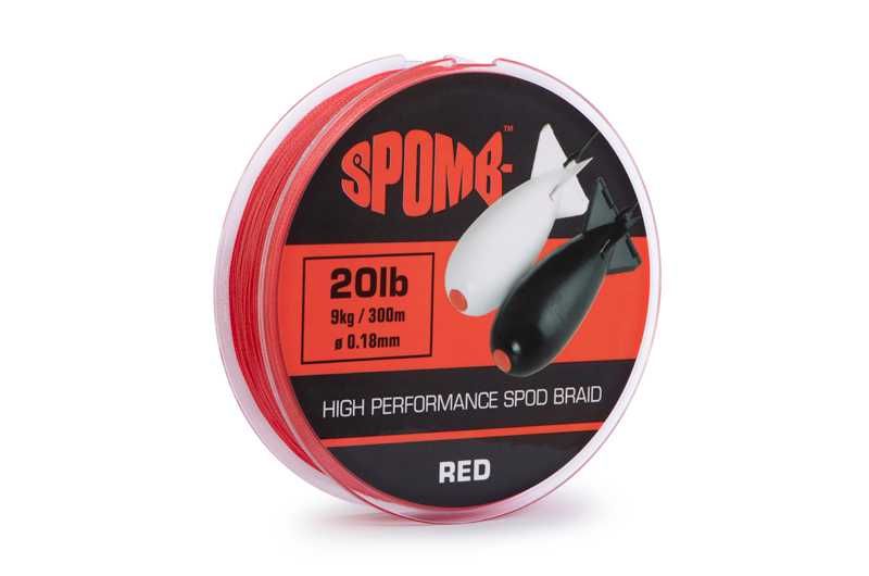 Плетено влакно за спод Spomb Braid 300m 9kg 20lb RED 0.18mm