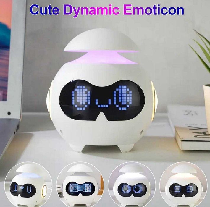 Часы будильник с Bluetooth и подсветкой RGB — Колонка с эмодзи