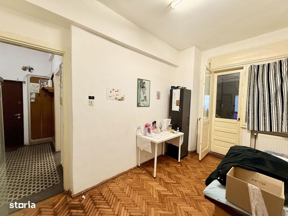 Calea Victoriei ap 2 camere cu terasa parter risc 1