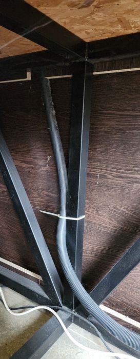 Acvariu  2600x1700x660 pe structura metalica si mobilier