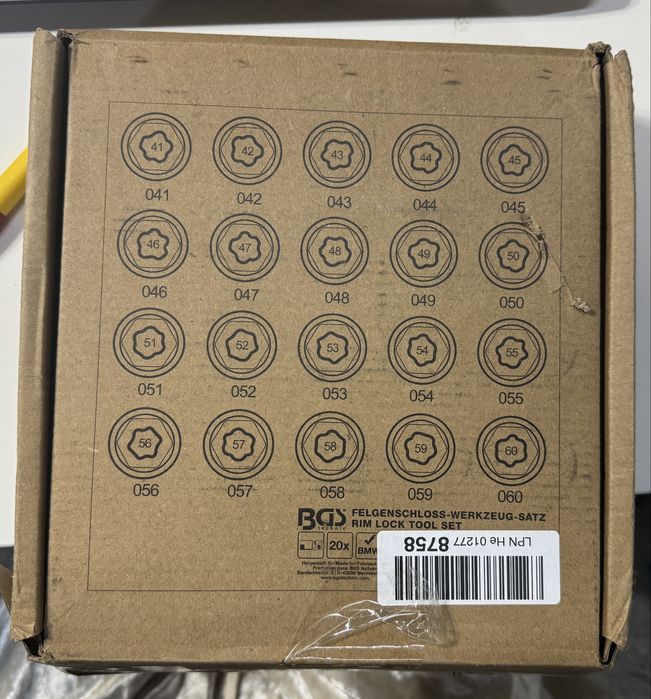 Set antifurt BGS pentru BMW antrenare hexagon 17/22