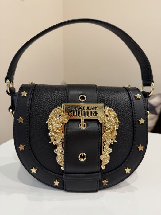Черна чанта на Versace Jeans Couture