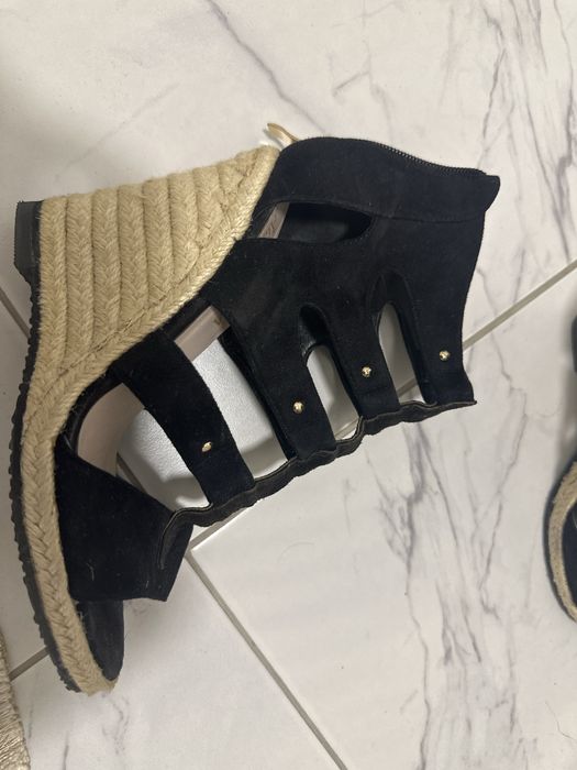 босножки черные на платформе