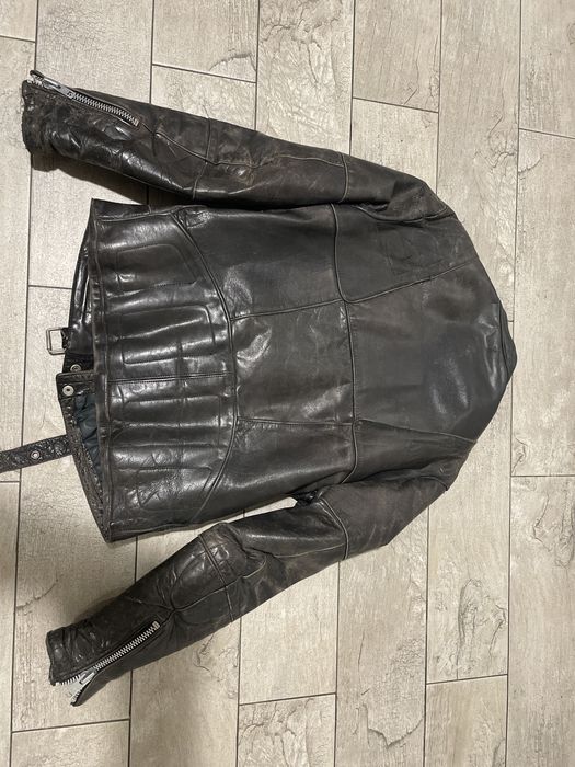 Geaca moto piele vintage