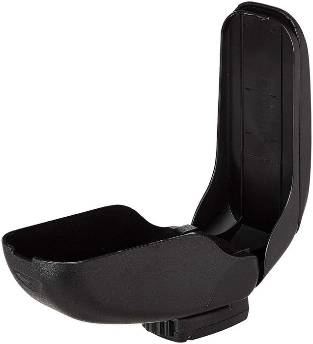 Универсален сгъваем/плъзгащ се подлакътник - Черен с еко кожа.