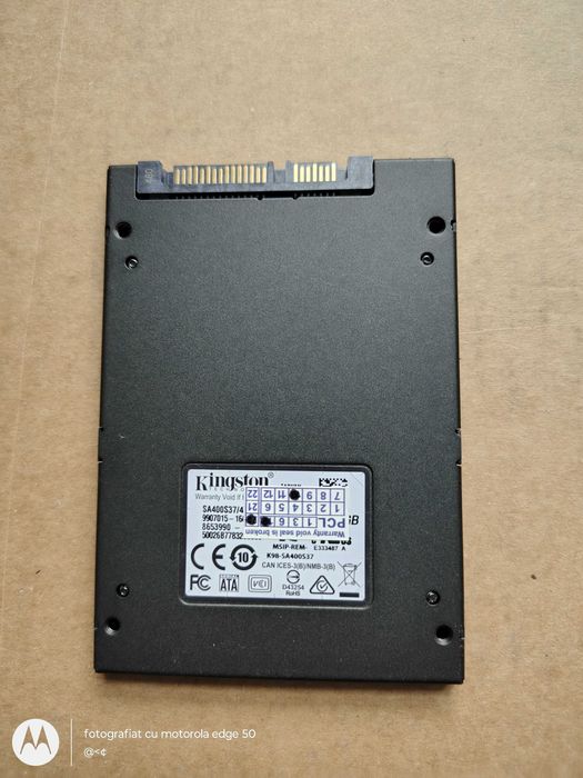 SSD Kingston SA400S37/480 — 480 GB SATA III