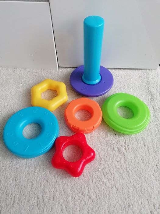 Детска образователна игра – кула с рингове, 6 части