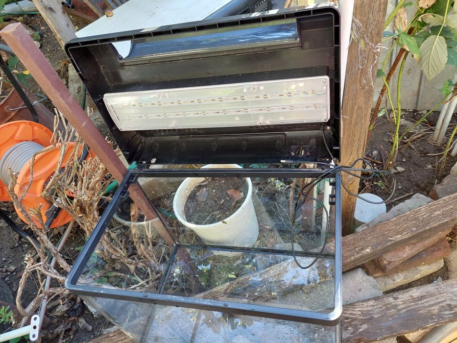 Acvariu de vinzare cu diferite accesorii