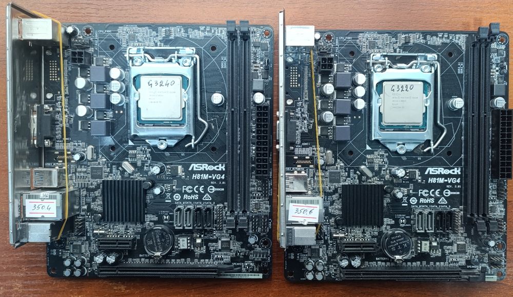 Asrock H81 + G3220! Yaxshi holatda! 2ta!