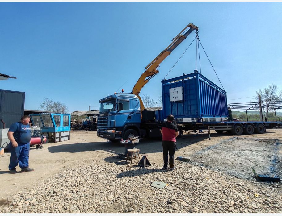 Vanc cap tractor cu macara