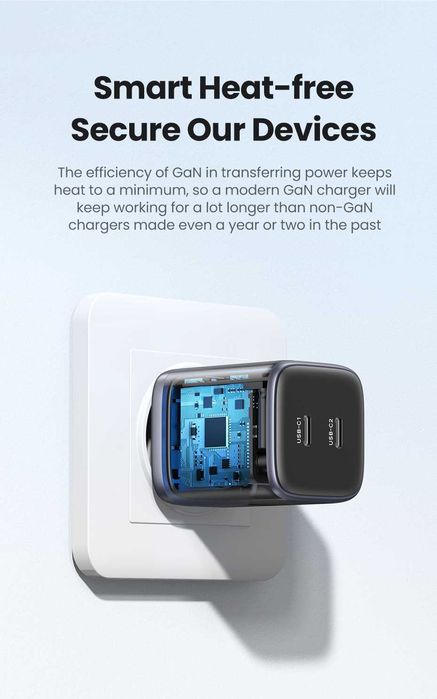 UGREEN CD294 Nexode GaN 45W 2C QC4.0 For Macbook iPad iWatch iPhone 17