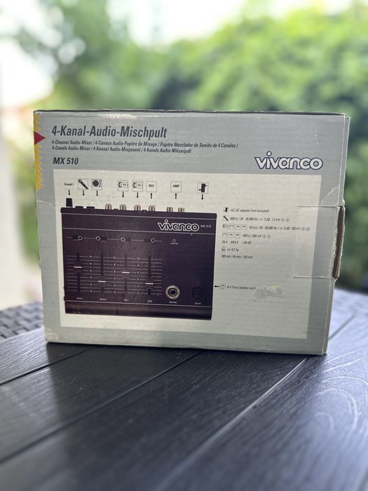 VIVANCO  MX 510 4 channel stereo audio mixer