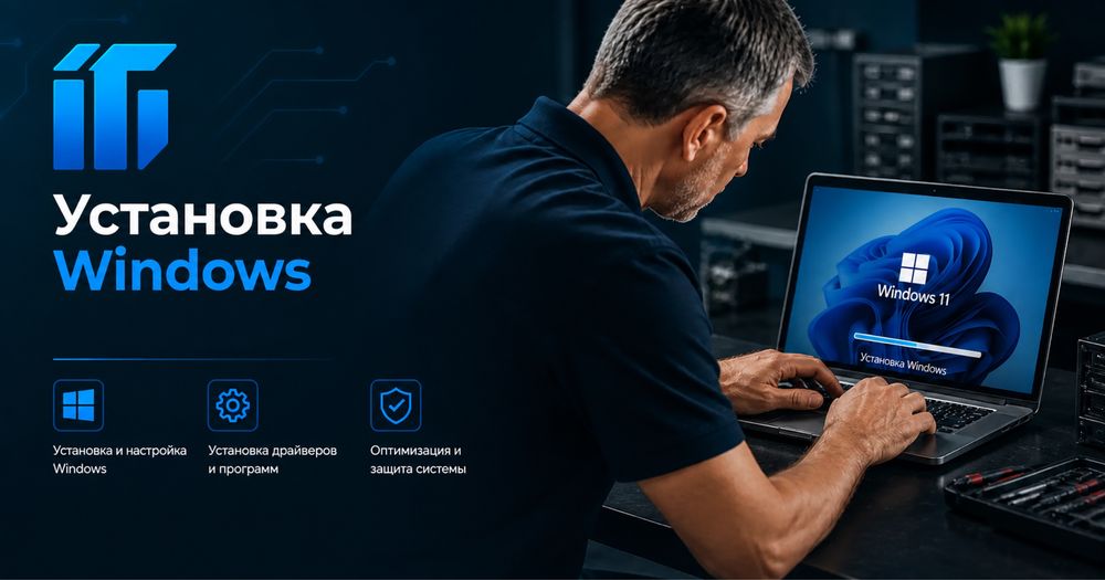 Установка Windows  ремонт компьютеров