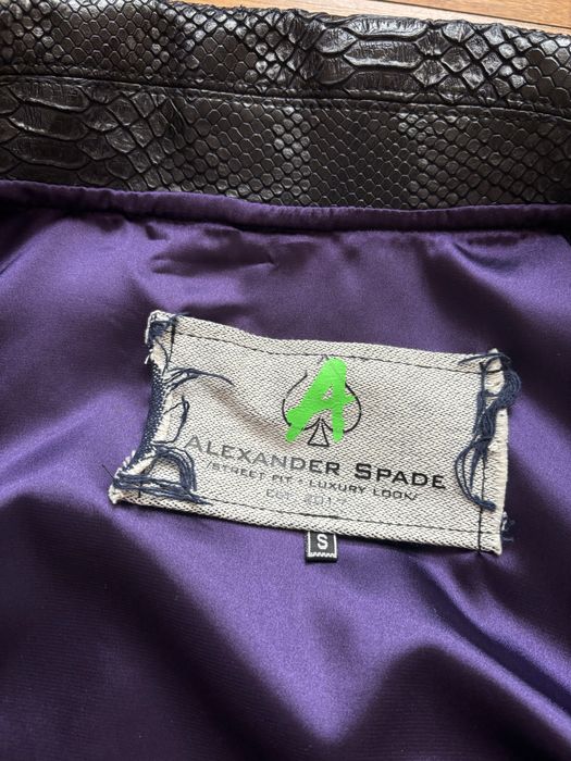 Alexander Spade Limited Edition Python Leather рядко кожено яке