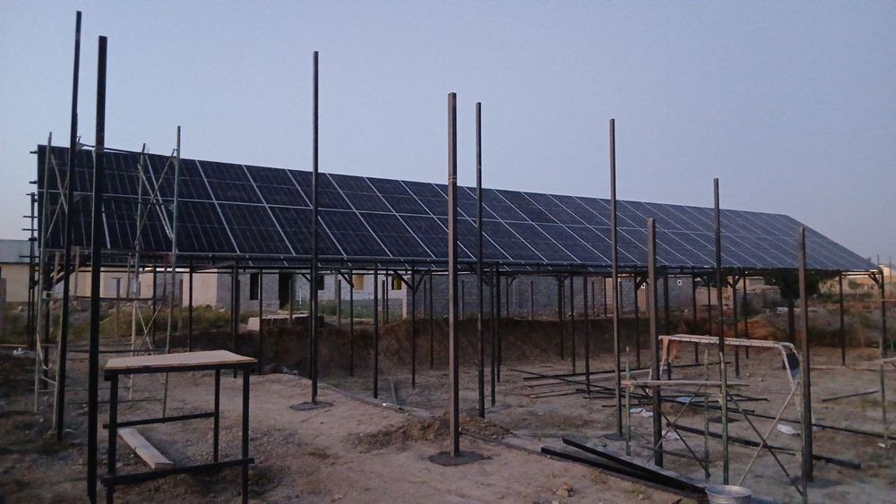 Установка солнечных панелей Quyosh panel, куйош панел