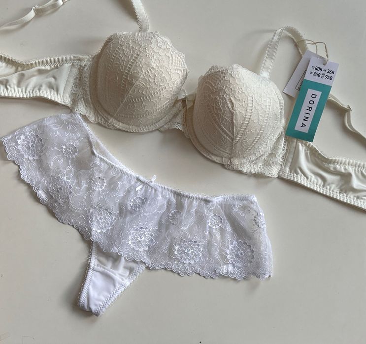 Сет бельо : нов  сутиен  Dorina 80B  и дантелени бикини