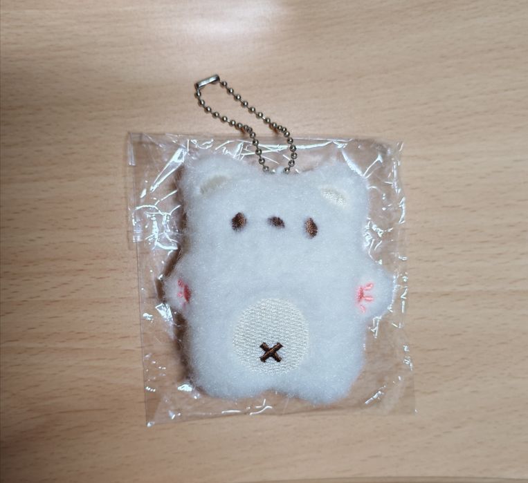 Мягкий брелок медведь