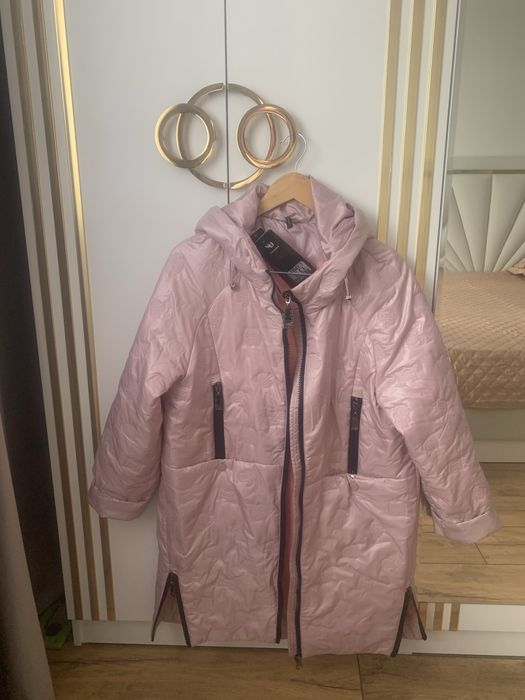 Осеннее стеганное пальто