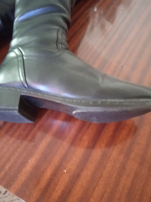 Сапоги ботфорты чёрные на меху 39 размер