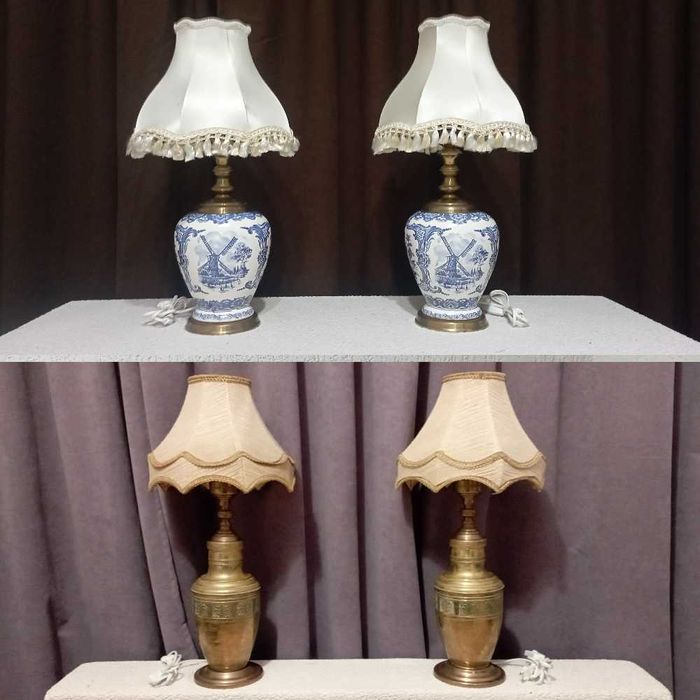 Много красиви старинни лампи