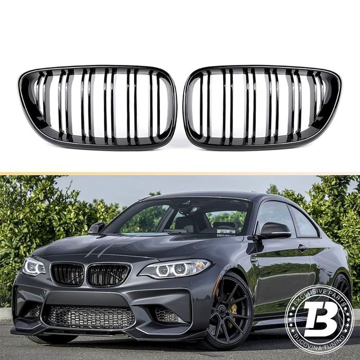 Grile Duble compatibile cu BMW Seria 2 F22 F23 F87 M Design