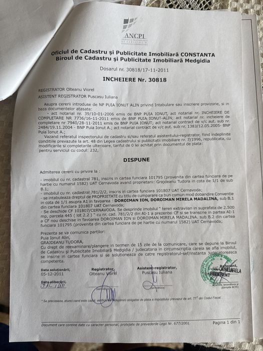 Teren extravilan de vânzare – 25 €/mp(negociabil)