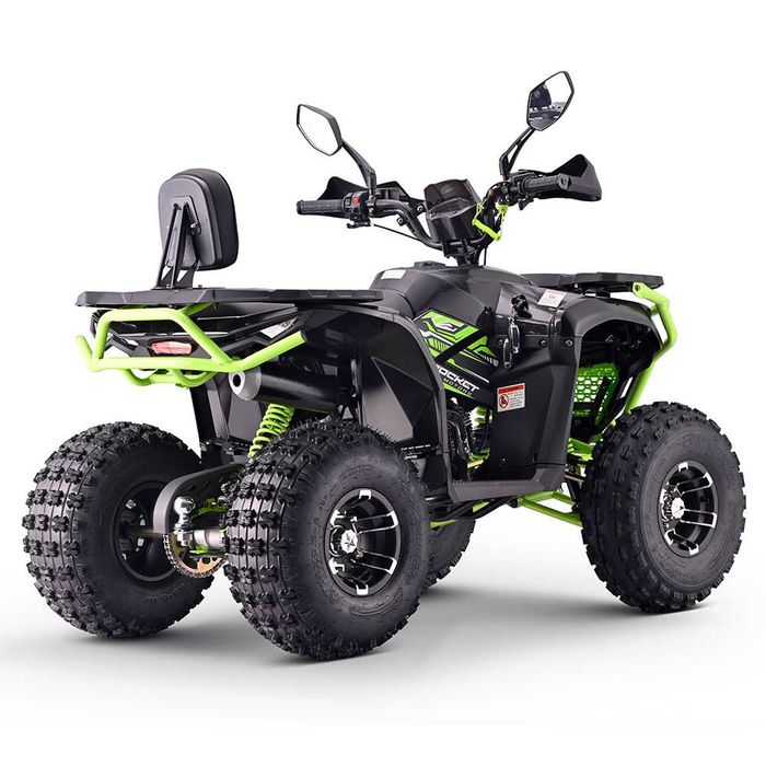 Atv 125cc MNR Troodon Deluxe 8" semi-automat 4T benzina negru/verde