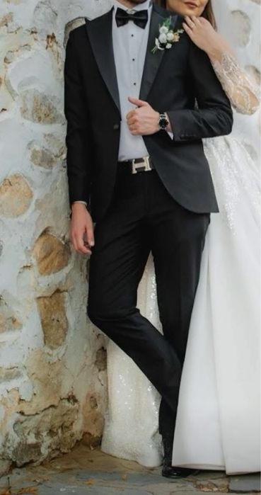 Мъжки елегантен костюм (тип:смокинг)