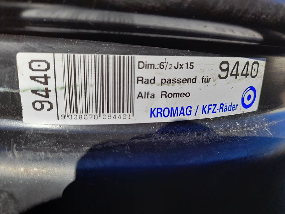 Set jante tabla / otel R14 5x98 Alfa Romeo / Fiat / Peugeot / Lancia