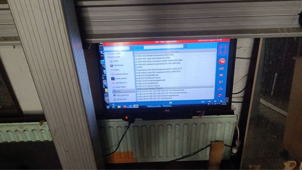 Стенд за реглаж преден и заден мост + 4 колонен подемник