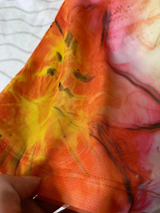 Италианска рокля с цветен принт