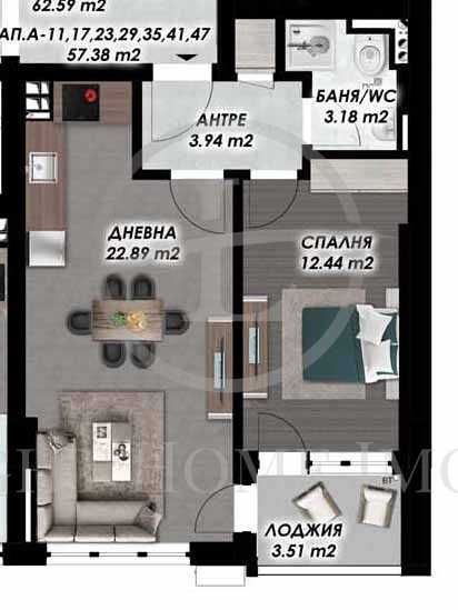 Продава се Двустаен апартамент в Пловдив, Гагарин - 78 кв.м за 960 €/кв.м - Снимка #3