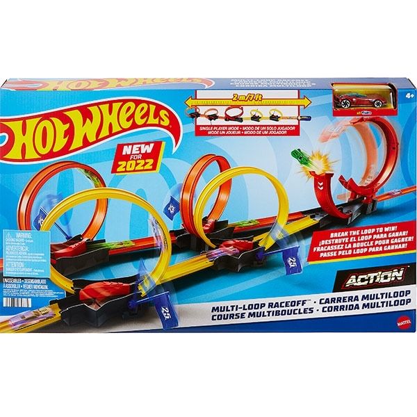 Pista Hot Wheels bucle duble